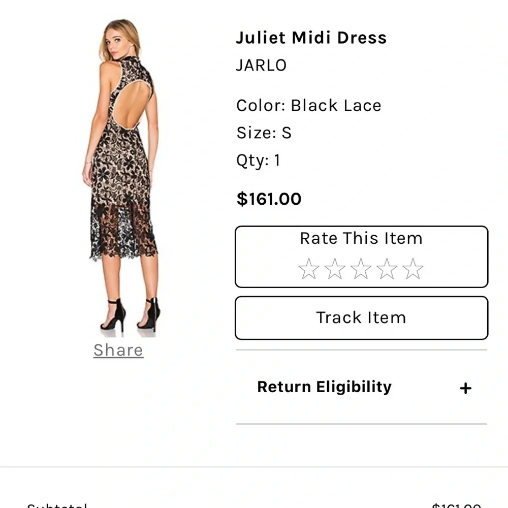 Revolve Floral Lace Dress - Picture 3 of 7